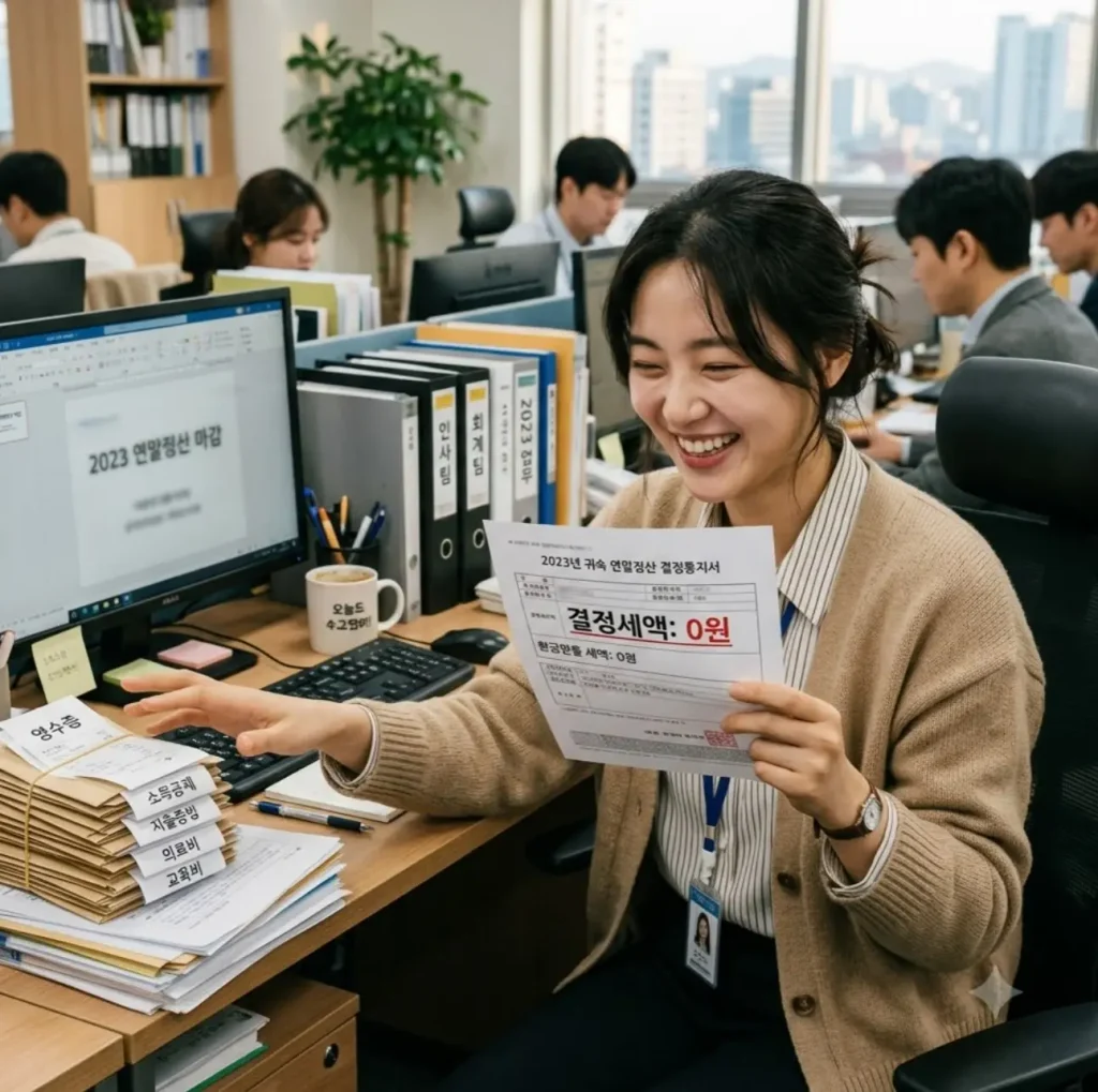 결정세액이 0원이면 연말정산 자료