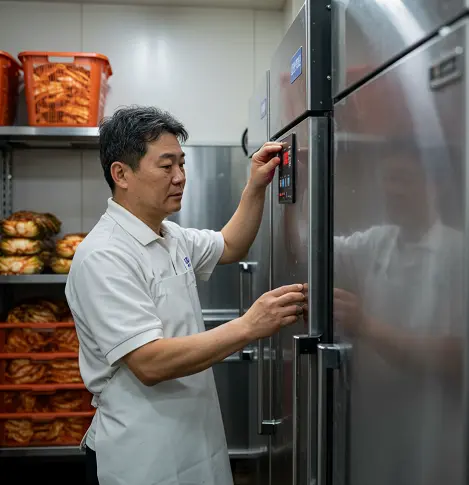 김치냉장고 온도설정 강 중 약-1