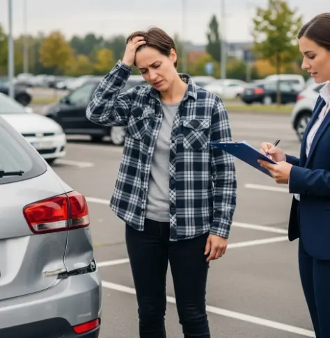 대리운전 기사님이 주차하다 사고