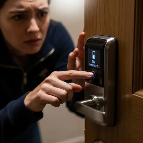 디지털 도어락 배터리 방전