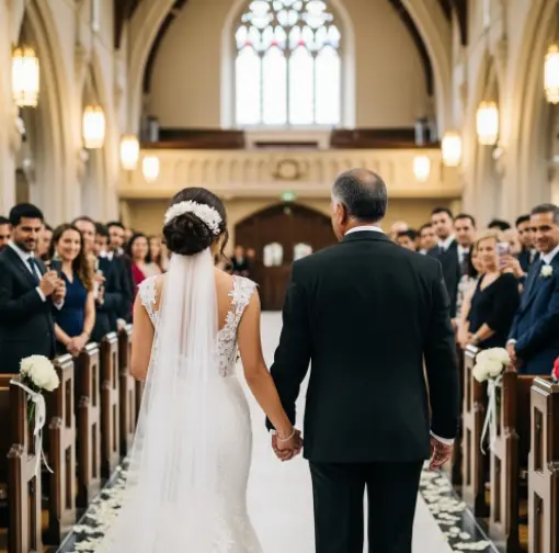 결혼식 신부 아버지 입장방법