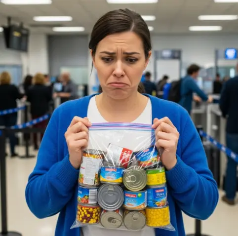 참치 통조림이나 캔 반찬 비행기 탈 때 기내 반입-1