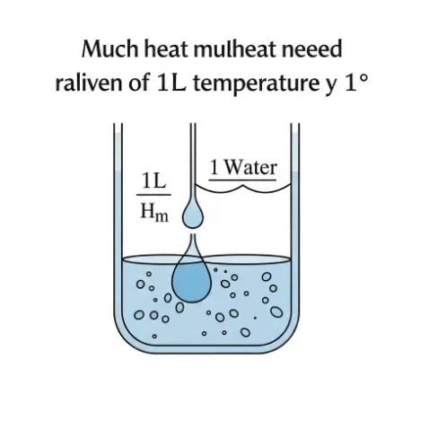 물 1l를 1도 올리는데 필요한 열량-1