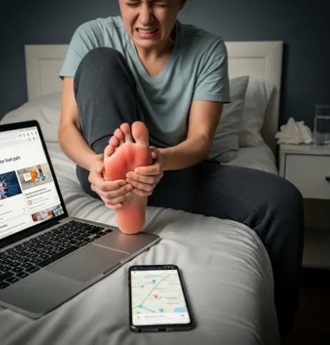 발바닥 통증이 심한데 정형외과와 통증의학과-1