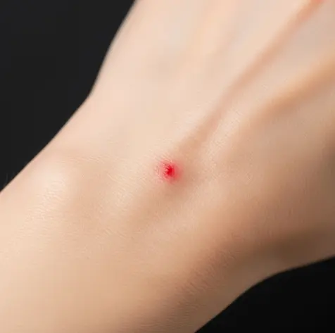 피부에 모기 물린 것처럼 빨간 반점