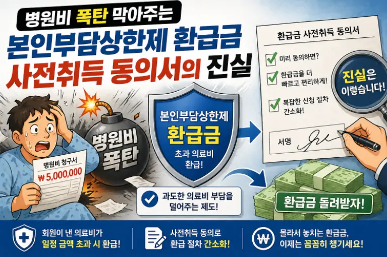 병원비 폭탄 막아주는 본인부담상한제 환급금 사전취득 동의서의 진실