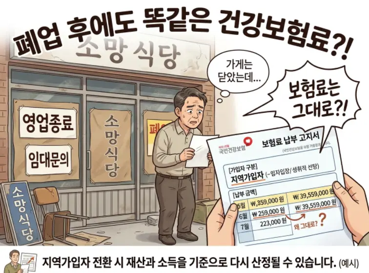 폐업했는데-건강보험료-고지서-그대로라면