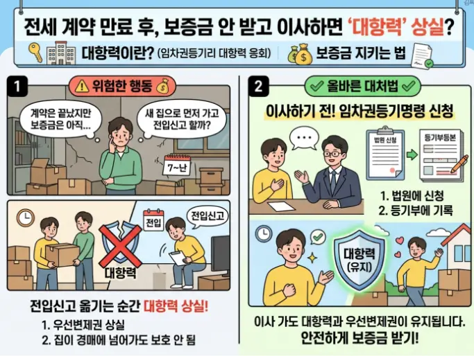전세-만기-후-보증금-돌려받기-전-전입신고
