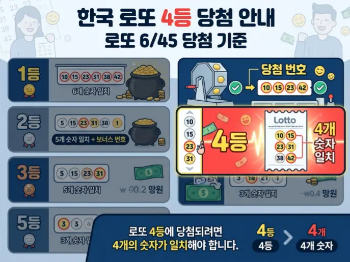 로또-4등-몇개