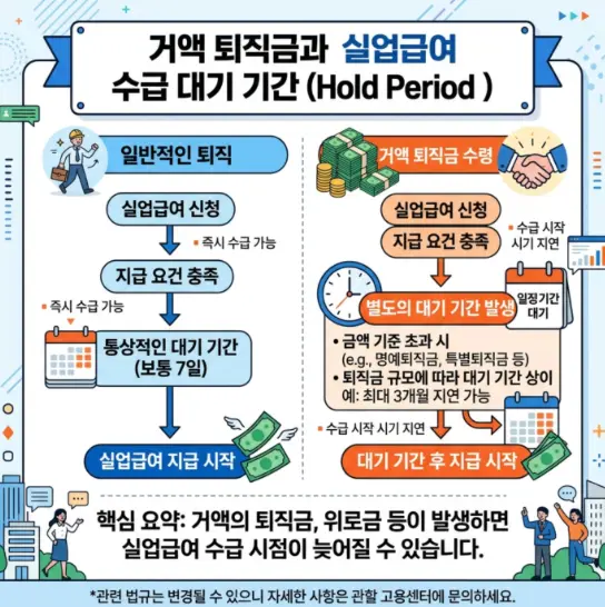 퇴직금-고액-수령자-실업급여-지급-보류