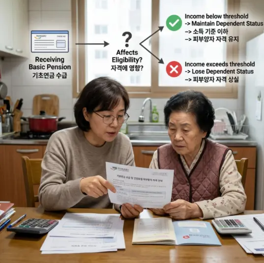 기초연금-수령액-건강보험-피부양자-자격