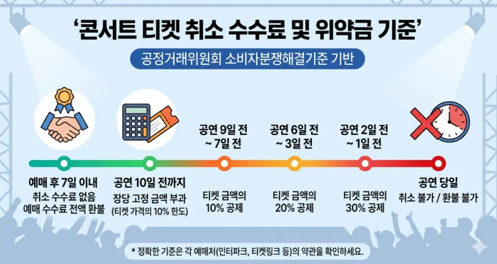 콘서트-티켓-양도-취소-수수료-위약금