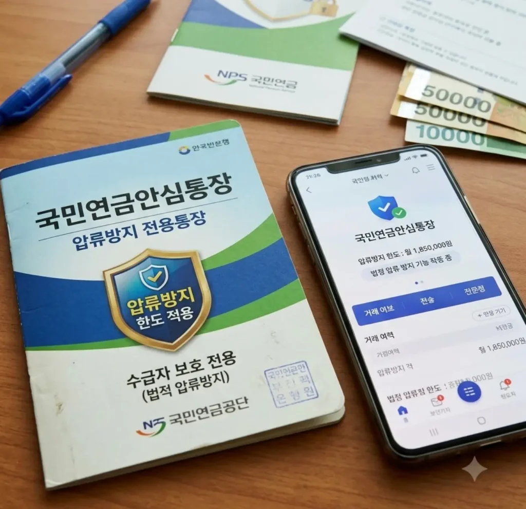 국민연금-안심통장-압류방지-한도