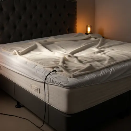 전기장판 침대 매트리스 위에 사용-1